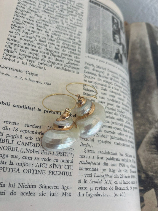 Gold Shell Earrings